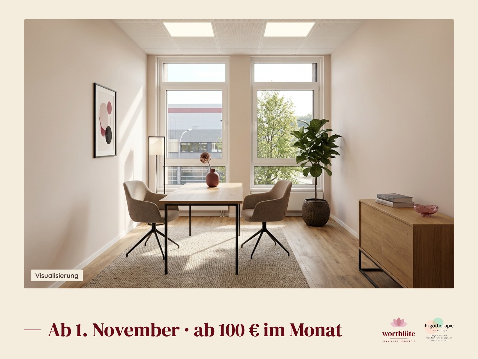 Praxisraum 16 m² in Dreieich ab 1.11. | Therapie & Coaching